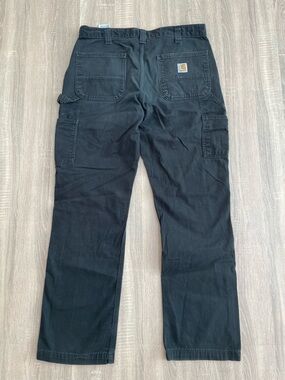 CARHARTT Grey Relaxed Fit Mens Carpenter Pants